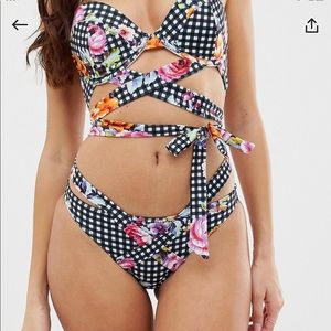 Floral Brazilian Wrap Bikini